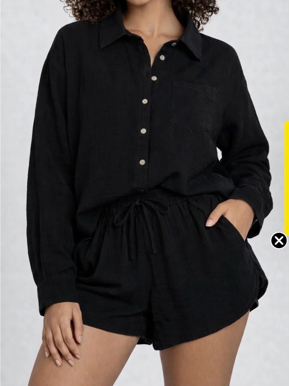 Forever 21 Black Elastic Waist Athletic Shorts